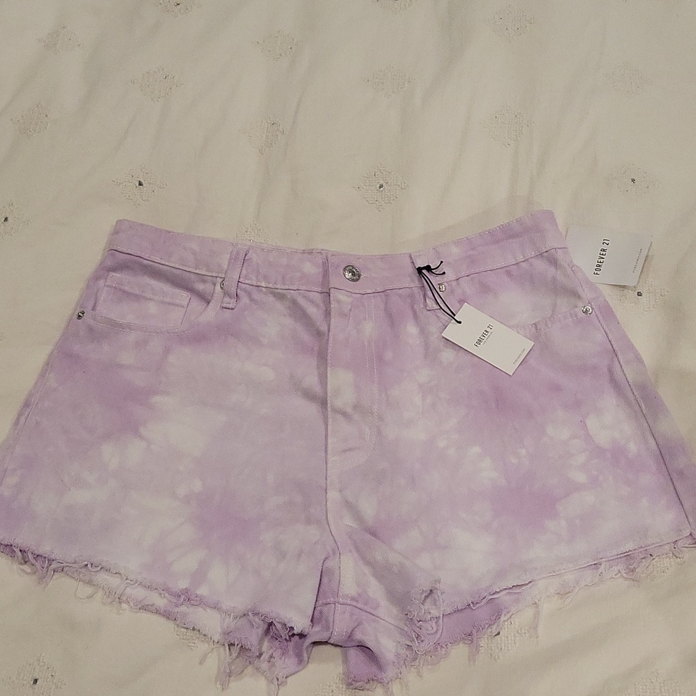 Forever 21 lilac tye dye shorts. Brand new w/ tags.